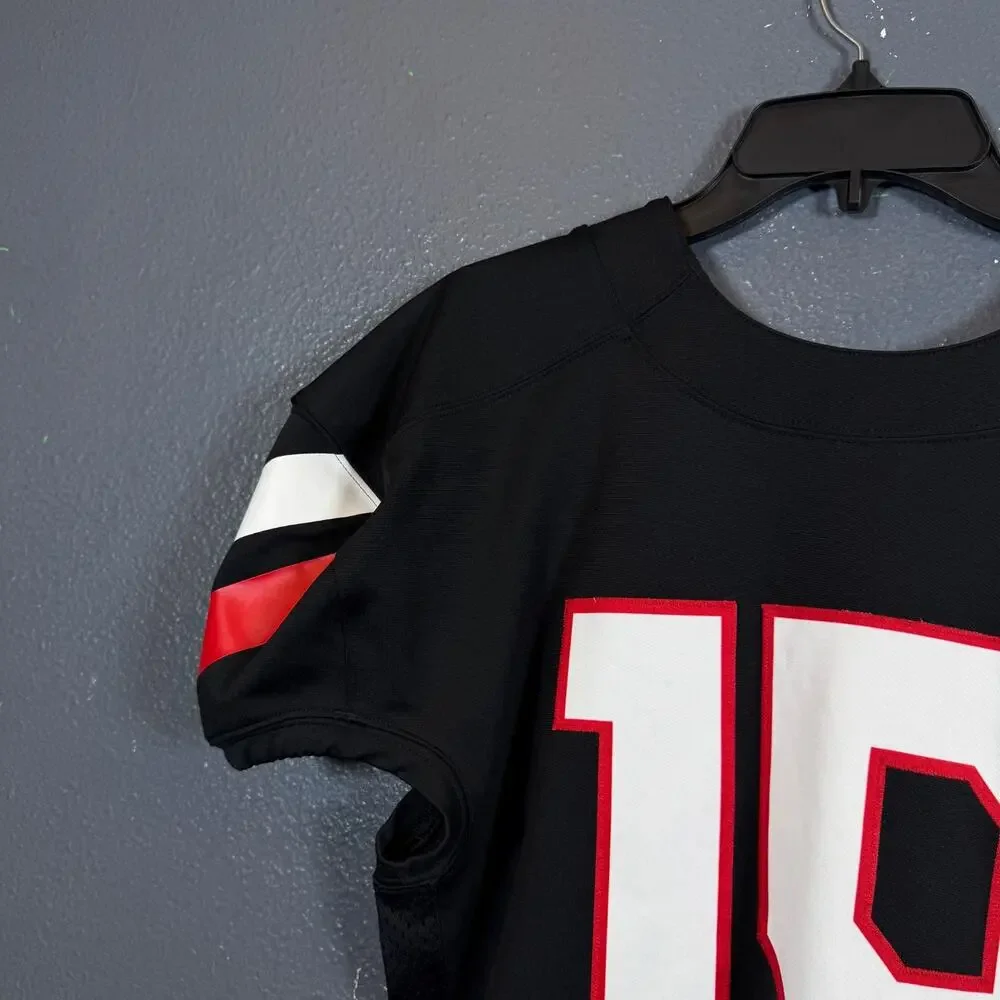Nike Team Football Pro Mens LARGE #19 black Training Jersey A04794-010